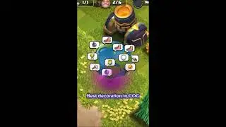 Wish Lamp Decoration in Clash of Clans ✨🏮 | Clean Base Design #shorts