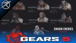 GEARS 5 - ALL SWARM CHARACTERS GAMEPLAY SHOWCASE! (Gears of War 5 Swarm)