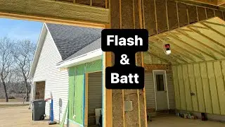 Утеплитель Flash and Batt GARAGE // Rockwool Comfortbatt R15 // Garage Build, Эпизод 14