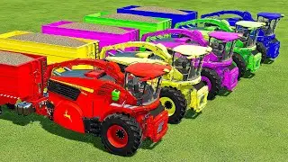 HARVESTING & TRANSPORTING POPLAR WITH JOHN DEERE HARVESTERS!   Farming Simulator 22