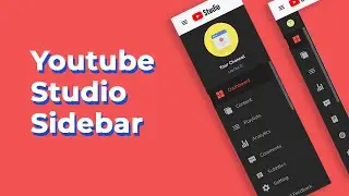 How to make Youtube Studio Sidebar using html, css and javascript