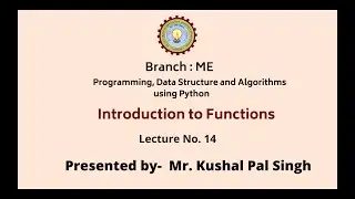 Programming Data Structure and Algorithms Using Python | AKTU Digital Education
