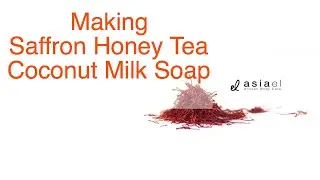 MAKING AND CUTTING A SAFFRON SOAP|COLD PROCESS SOAP|ASIA EL ARTISAN BODY CARE