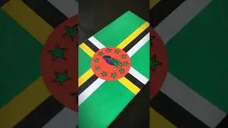 DOMINICA 🇩🇲 Flag Drawing #flags #dominica #caribbean #posca