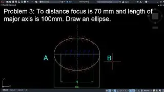 Focus and major axis given. Draw an ellipse.