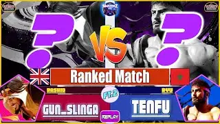SF6 REPLAY 🔥 GUN SLINGA (rashid) VS TENFU (ryu) 🔥 High level gameplay