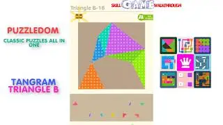 Puzzledom - Tangram TRIANGLE B  Level 1 - 50 - Walkthrough