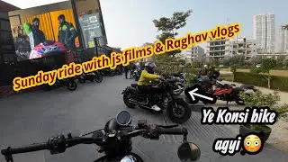 Sunday Ride to Biker Barn Gurgaon | Bike Ride Vlog | Met JS Films