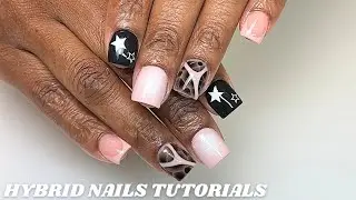 How To: Hybrid Gel Nails -Using Polygel & Acrylic | Full Nail Tutorial 