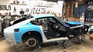 240z BMW V10 Engine Final Installation, Brakes, Air Suspension, Steering, Cooling are ALL DONE!