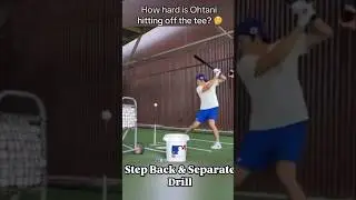 Ohtani - Step Back and Separate Drill ⚾️ #baseball #mlb #ohtani #hitting #athlete #dodgers