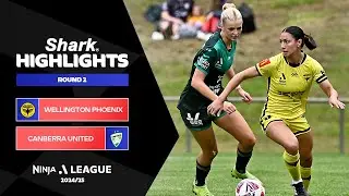 Wellington Phoenix v Canberra United - Shark Highlights | Ninja A-League 2024-25 | Round 02