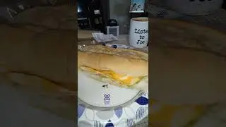 Eating Turkey Sub From Gordon Food Service, Dbn Hgts, MI, 9/10/25