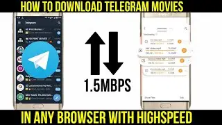 How to download telegram videos in Any browser with high speed