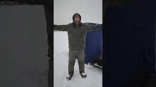24 Hours Overnight on the Ice (Will I Freeze?) #stealthcamp #michigan #icefishing #lakestclair