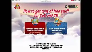 How to get tons of free stuff for CoC and CR