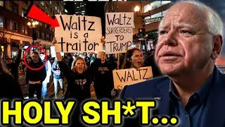 WHOA.. Tim Waltz Just COLLAPSED In His Office After Leftist Mob ATTACKED HIM for WORKING With Trump