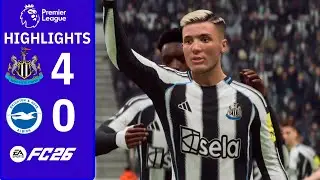 Toon score FOUR in 26 minutes to BLOW away Brighton! | Newcastle 4-0 Brighton | FC 26 EPL Highlights