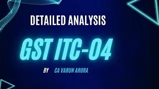 Detailed Analysis of GST ITC-04 for Job Work | Job Work Explained 2024 @TECHGROWHUB