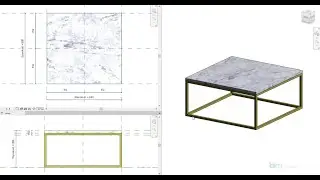 REVIT WNĘTRZA - Stolik kawowy