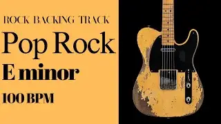 E minor Backing Track Pop Rock 100 Bpm