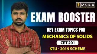 S3 KTU 2019 Scheme QP Solution| MECHANICS OF SOLIDS | CET 201| IMPORTANT TOPICS | ONES