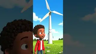 How Wind Turbines Spin for Power | Blades, Generators & Renewable Energy Explained #shorts