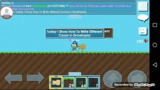 How To Write Different Colors In Growtopia!