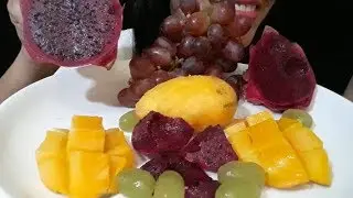 FRUITS  - EATING DRAGON FRUIT FOR THE FIRST TIME | MAsmr
