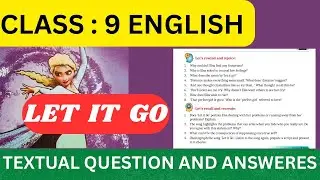 class 9 English ||Let it go textual question and answeres in malayalam ||sherin class