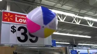 Amazing!! Hovering beach ball at Walmart
