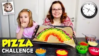 PIZZA CHALLENGE von Oh Gott diese Familie 🌈🍕 Wir machen REGENBOGEN Pizza