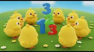 Chicks in a Circle, Count Along 🐥🎶 | Fun Farm Counting Song for Kids