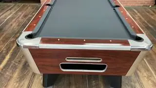 7' Valley Rosewood Used Coin Operated Pool Table