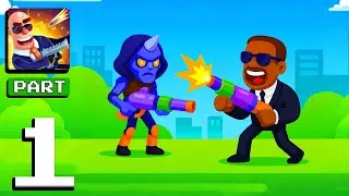 Hitmasters - Gameplay Walkthrough Part 1 - Sharp Shooter Logic Run (iOS, Android)
