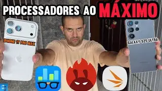 IPHONE 17 PRO MAX vs GALAXY S25 ULTRA | QUAL PROCESSADOR aguentou melhor o TRANCO?