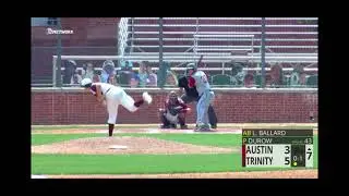 Spring 2021 Austin College vs Trinity Logan Ballard Single to Right Center