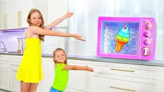 Nastya helps her mom with magical items