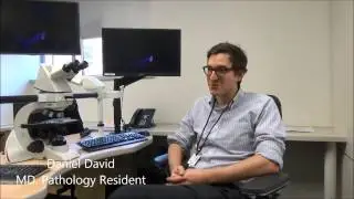 Pathology Resident Dr. Daniel David, speaks with CDCN