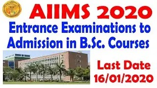 AIIMS 2020 | aiims 2020 application | aiims bsc nursing application form 2020