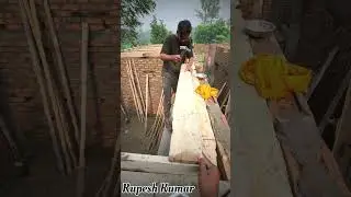 Beem ka satring  #housework #construction #roofcasting #roofing #strings #trendingreel