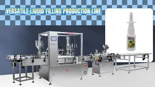 Nasal spray bottle filling and capping machine