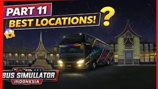 BUS Simulator Indonesia 🚍 #part11  | Best Locations at Night 🌙 | BUSSID Gameplay