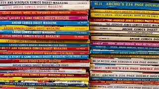 Vintage Archie Digest comic book haul. Betty and Veronica, Jughead and more!