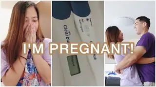 FINDING OUT I&rsquo;M PREGNANT AND TELLING MY HUSBAND | *live pregnancy test*