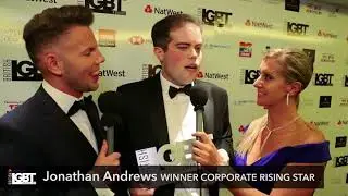 Backstage With Corporate Rising Star Winner Jonathan Andrews | British LGBT Awards 2018