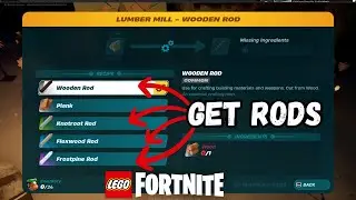 How to Get Rods in LEGO Fortnite - Wooden, Knotroot, Flexwood, Frostpine Rod