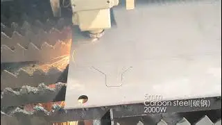 2kw laser machine cutting 5mm carbon steel VS 8mm carbon steel