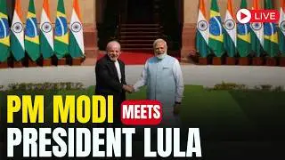 LIVE: India&ndash;Brazil Relations | PM Modi Meets Brazilian President Lula at Hyderabad House