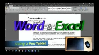 Using a Pen Tablet with Office Apps